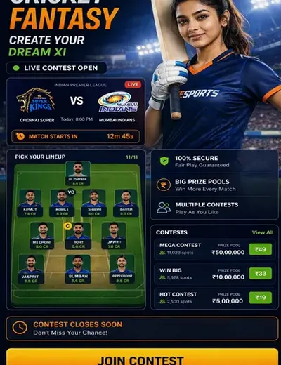 Jaihowinguru (jaiho win guru) fantasy cricket & matchday visual 3